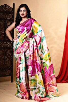 Exclusive Pure Tussar Silk Printed Sarees (13)