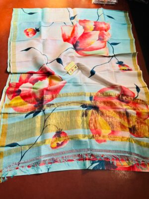 Exclusive Pure Tussar Silk Printed Sarees (17)