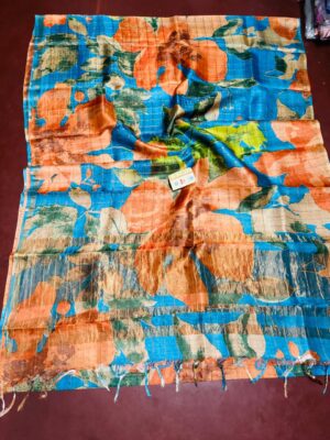 Exclusive Pure Tussar Silk Printed Sarees (18)
