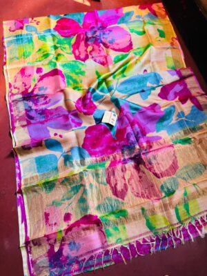 Exclusive Pure Tussar Silk Printed Sarees (21)