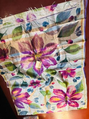 Exclusive Pure Tussar Silk Printed Sarees (32)