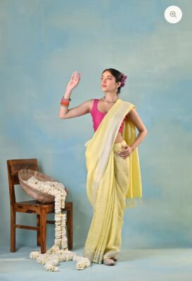 Latest Linen Shaded Sarees With Blouse (8)