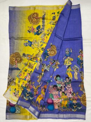Mangalagiri Pattu By Cotton Printed Sarees (10)