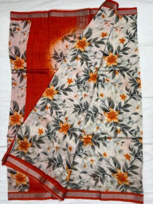 Mangalagiri Pattu By Cotton Printed Sarees (25)