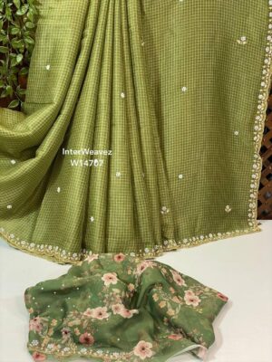 Matka Crepe Cocktail Party Wear Sarees (12)
