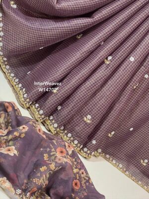 Matka Crepe Cocktail Party Wear Sarees (14)