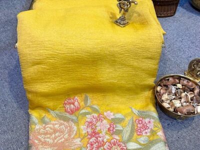 Pure Banaras Tissue Cutwork Sarees (6)