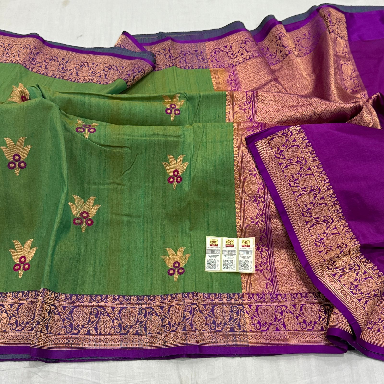 Pure Banaras Tussar Silk Sarees | siri designers