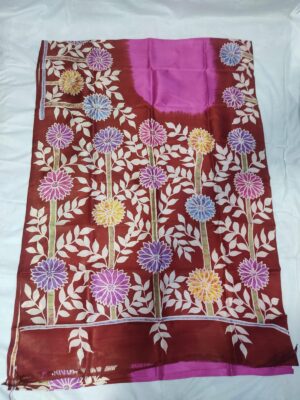 Pure Bishnupuri Silk With Batik Prints (12)