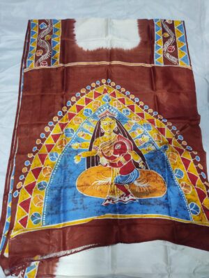 Pure Bishnupuri Silk With Batik Prints (13)