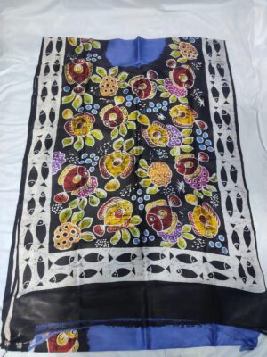 Pure Bishnupuri Silk With Batik Prints (27)