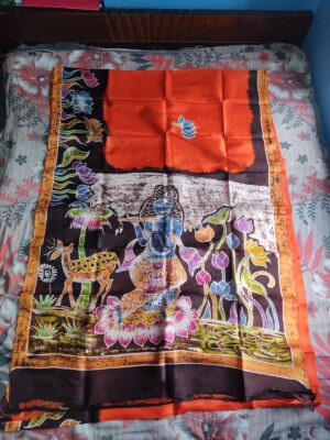 Pure Bishnupuri Silk With Batik Prints (4)