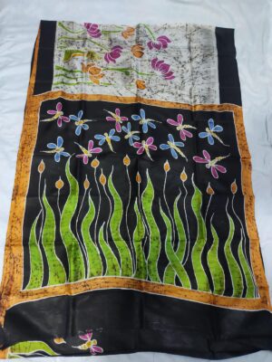 Pure Bishnupuri Silk With Batik Prints (7)