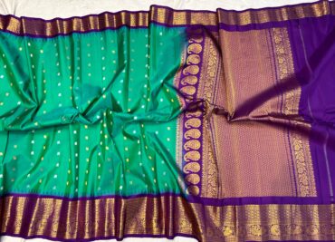Pure Gadwal Silk Sarees With Blouse(14)
