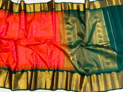 Pure Gadwal Silk Sarees With Blouse(15)