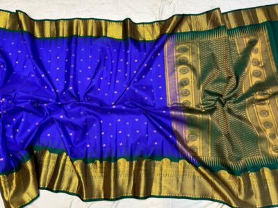Pure Gadwal Silk Sarees With Blouse(20)