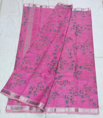 Pure Handloom Mangalagiri Pattu Printed Sarees (27)