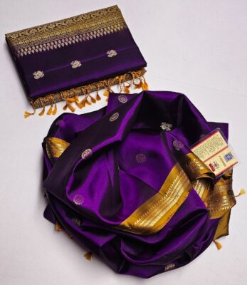Pure Kanchi Silk With Blouse (9)