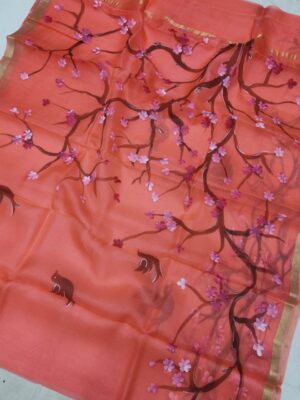 Pure Kota Silk Sarees With Hand Painted (3)