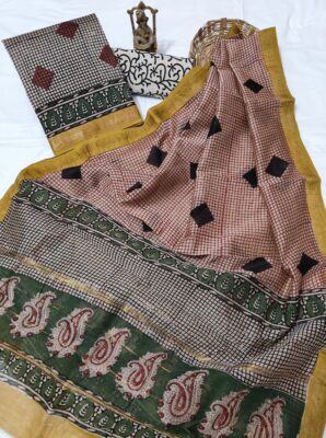 Pure Maheshwari Silk Dresses New (11)