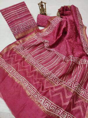 Pure Maheshwari Silk Dresses New (36)