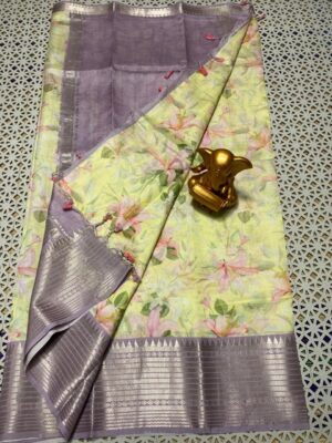 Pure Mangalgiri Pttu By Cotton Sarees With Blouse (13)