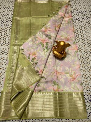 Pure Mangalgiri Pttu By Cotton Sarees With Blouse (14)