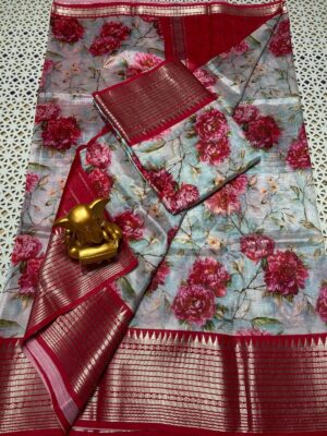 Pure Mangalgiri Pttu By Cotton Sarees With Blouse (15)
