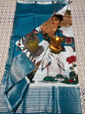 Pure Mangalgiri Pttu By Cotton Sarees With Blouse (17)