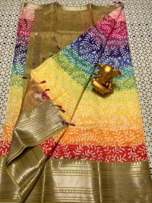 Pure Mangalgiri Pttu By Cotton Sarees With Blouse (20)