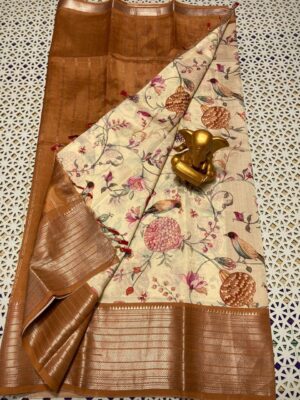 Pure Mangalgiri Pttu By Cotton Sarees With Blouse (4)