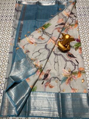 Pure Mangalgiri Pttu By Cotton Sarees With Blouse (5)
