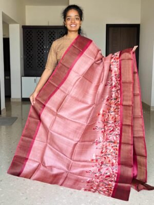 Pure Tussar Silk Printed Sarees (7)