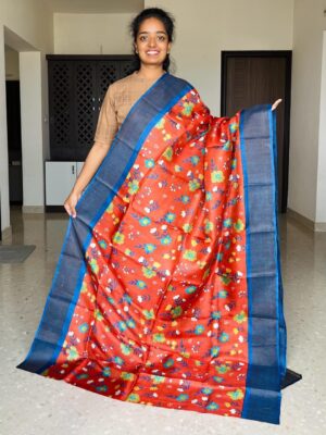Pure Tussar Silk Printed Sarees (9)