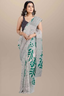 Pure Mulmul Cotton Sarees With Blouse (10)