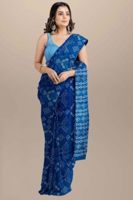 Pure Mulmul Cotton Sarees With Blouse (14)