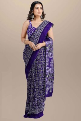 Pure Mulmul Cotton Sarees With Blouse (16)
