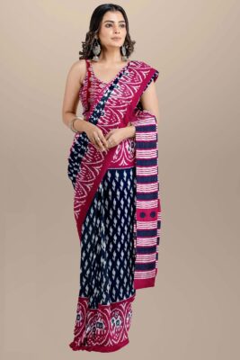 Pure Mulmul Cotton Sarees With Blouse (19)
