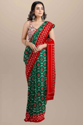 Pure Mulmul Cotton Sarees With Blouse (30)