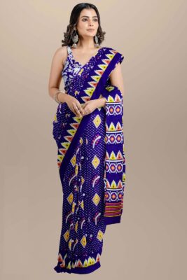 Pure Mulmul Cotton Sarees With Blouse (39)