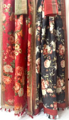 Exclusive Summer Collection Linen Sarees (1)