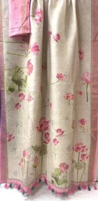 Exclusive Summer Collection Linen Sarees (11)