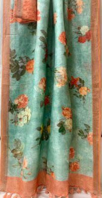 Exclusive Summer Collection Linen Sarees (18)