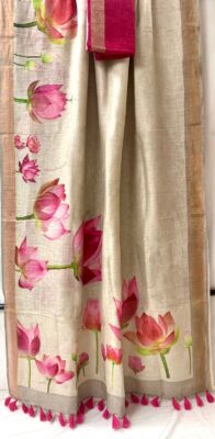 Exclusive Summer Collection Linen Sarees (20)