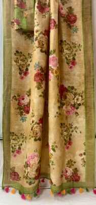 Exclusive Summer Collection Linen Sarees (8)