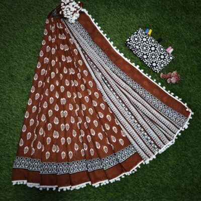 Pure Mul Mul Cotton Sarees With Blouse (48)