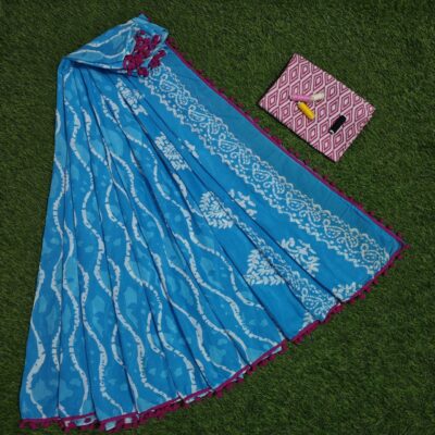 Pure Mul Mul Cotton Sarees With Blouse (76)