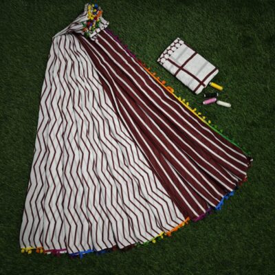 Pure Mul Mul Cotton Sarees With Blouse (77)