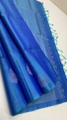 Pure Handloom Checked Soft Silk Sarees (6)