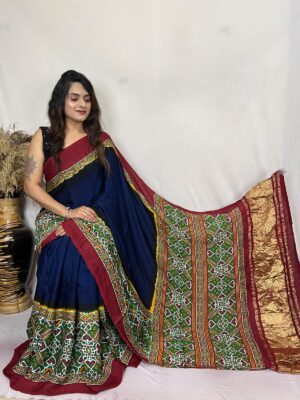 Pure Modal Silk Patola Printed Sarees (2)